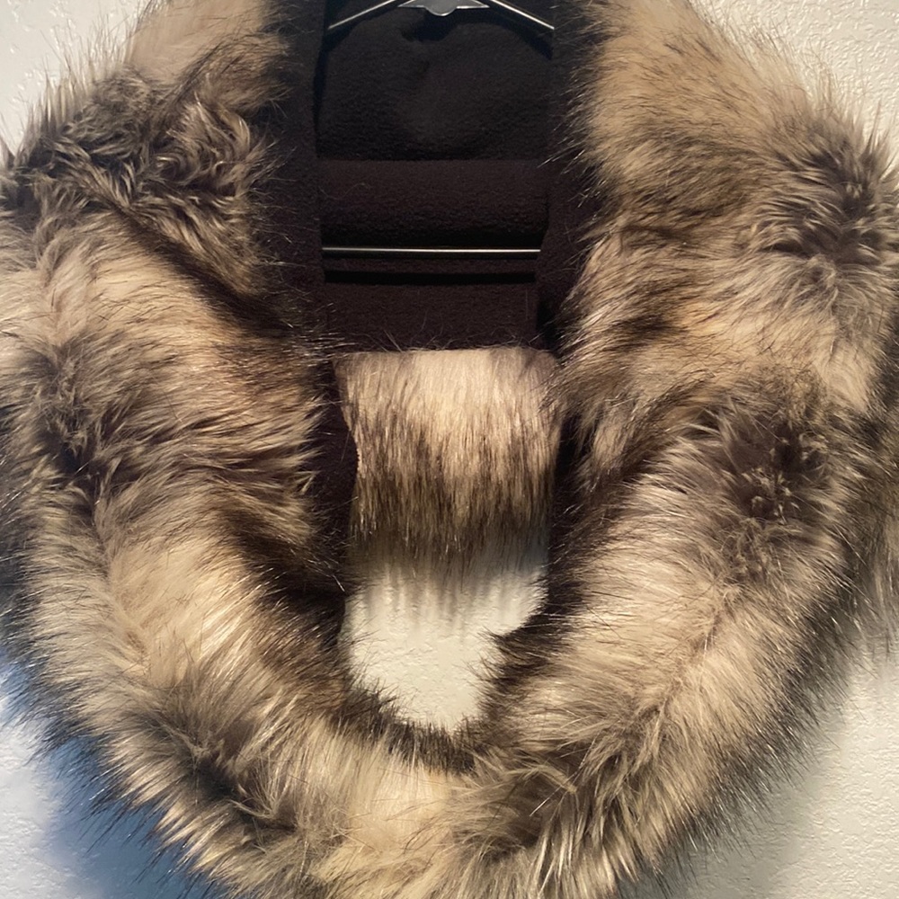 Faux fur infinity wrap